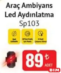 SPACE24 ARAÇ AMBİYANS LED AYDINLATMA SP103 SPACE24 ARAÇ AMBİYANS LED AYDINLATMA SP103